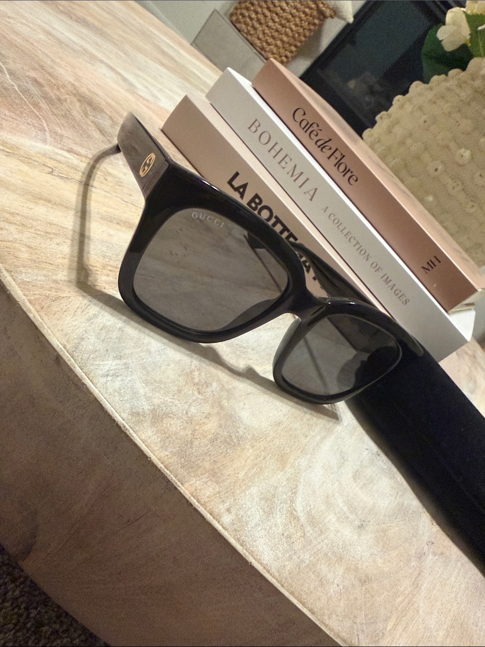 Gucci Black Oversized Square Sunglasses